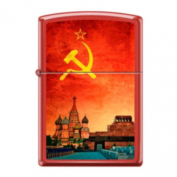 Зажигалка Красная Москва ZIPPO 233 SOVIET DESIGN