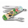 Многофункциональный складной нож-брелок Victorinox Classic Swiss Wrestling 0.6223.L2009