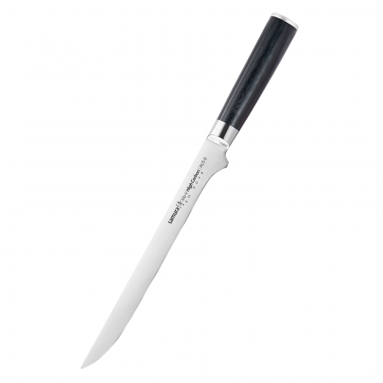 Нож кухонный филейный samura. Нож samura mo-v sm-0046t.