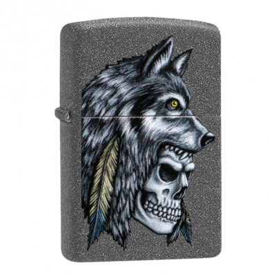 Зажигалка Wolf Skull Feather Design ZIPPO 29863 