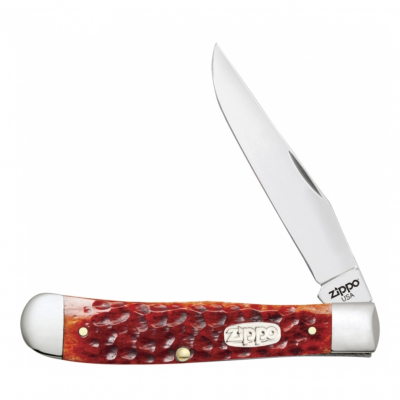 Нож перочинный Chestnut Bone Standard Jigged Trapper + зажигалка 207 ZIPPO 50562_207 