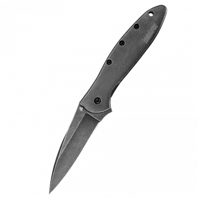 Складной полуавтоматический нож Kershaw Leek BlackWash 1660BLKW 