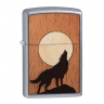 Зажигалка WOODCHUCK USA Howling Wolf ZIPPO 49043