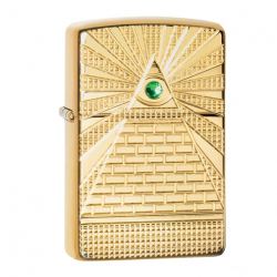 Зажигалка Armor™ High Polish Brass Eye of Providence Design ZIPPO 49060