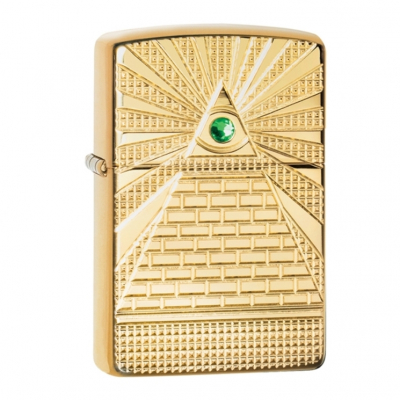Зажигалка Armor™ High Polish Brass Eye of Providence Design ZIPPO 49060 