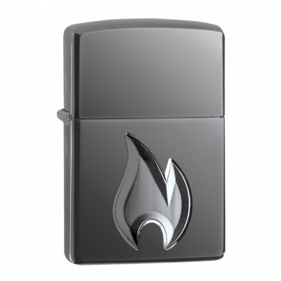 Зажигалка Armor™ High Polish Black Ice® Flame Design ZIPPO 29928 