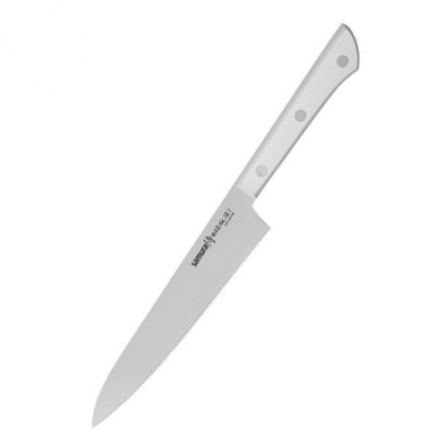 Кухонный нож серрейтор универсальный Samura Harakiri SHR-0024W 
