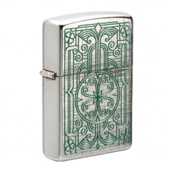 Зажигалка Brushed Chrome Luck Design ZIPPO 49593