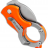 Складной нож-брелок Fox Mini-KA Karambit Orange 535 O - Складной нож-брелок Fox Mini-KA Karambit Orange 535 O