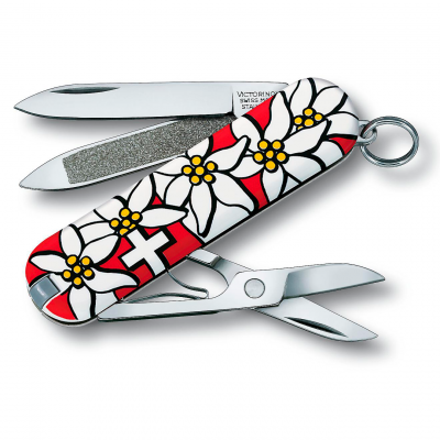 Многофункциональный складной нож-брелок Victorinox Edelweiss 0.6203.840 