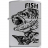 Зажигалка чёрный окунь ZIPPO 250 FISH - BIG MOUTH - Зажигалка чёрный окунь ZIPPO 250 FISH - BIG MOUTH