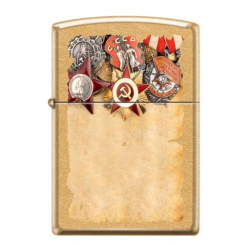 Зажигалка Советские ордена ZIPPO 207G RUSSIAN MEDALS