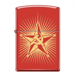 Зажигалка Серп и Молот на Звезде ZIPPO 233 RUSSIAN HAMMER SICKLE