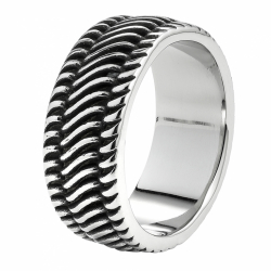 Кольцо Tyre Shape Ring с орнаментом в форме шины (22,3 мм) ZIPPO 2007184