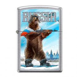 Зажигалка Русский медведь ZIPPO 207 RUSSIAN BEAR