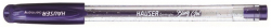 Гелевая ручка (20 шт/уп) HAUSER H6096-purple*