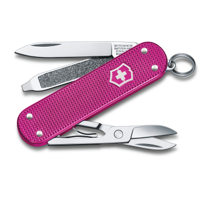 Многофункциональный складной нож-брелок Victorinox Classic SD Alox Colors Flamingo Party 0.6221.251G 